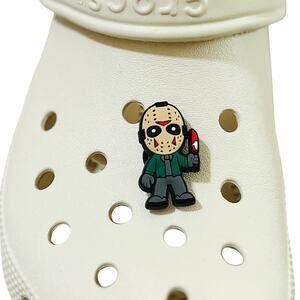 Croc Jibbitz | Halloween Jason Shoe Charm | Horror Movie Gift